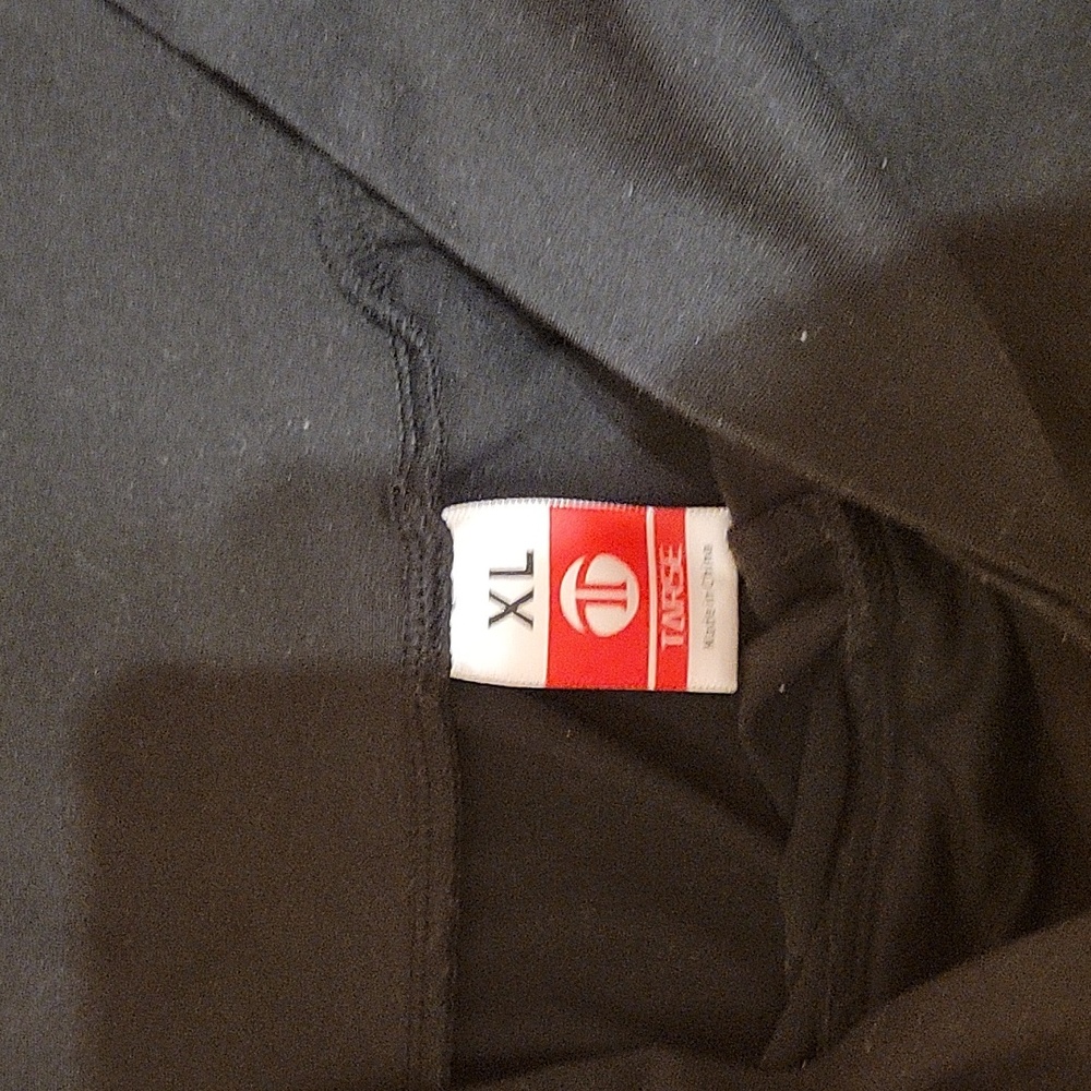Tarse Black Wide Leg Cropped Yoga Pants XL - Picture 3 of 5